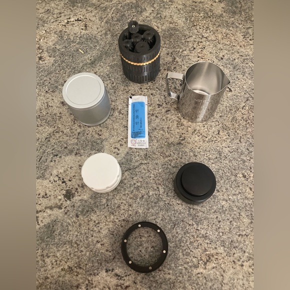 58mm Coffee Espresso Tamper Distributor Dosing Funnel Shaker Cup Needle Milk Cup - Picture 5 of 6